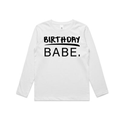 Birthday Babe - Kids Long Sleeve Tee Thumbnail