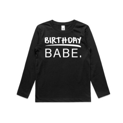 Birthday Babe - Kids Long Sleeve Tee Thumbnail