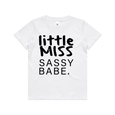 Little Miss Sassy Babe Kids Tee Thumbnail
