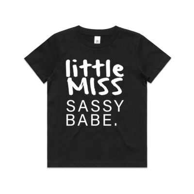 Little Miss Sassy Babe - Kids Tee Thumbnail