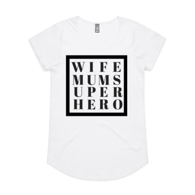 Wife Mum Superhero - Woman's MALI Tee Thumbnail