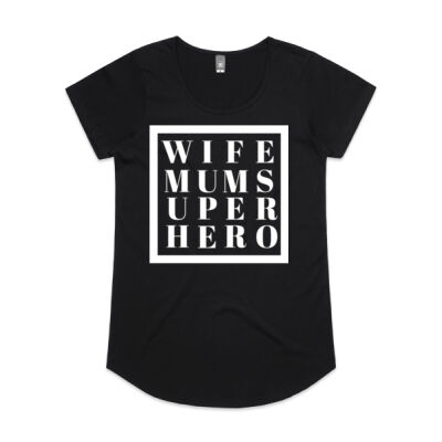 Wife Mum Superhero - Woman's MALI Tee Thumbnail