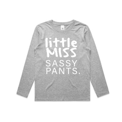 Little Miss Sassy Pants - Kids Long Sleeve Tee Thumbnail