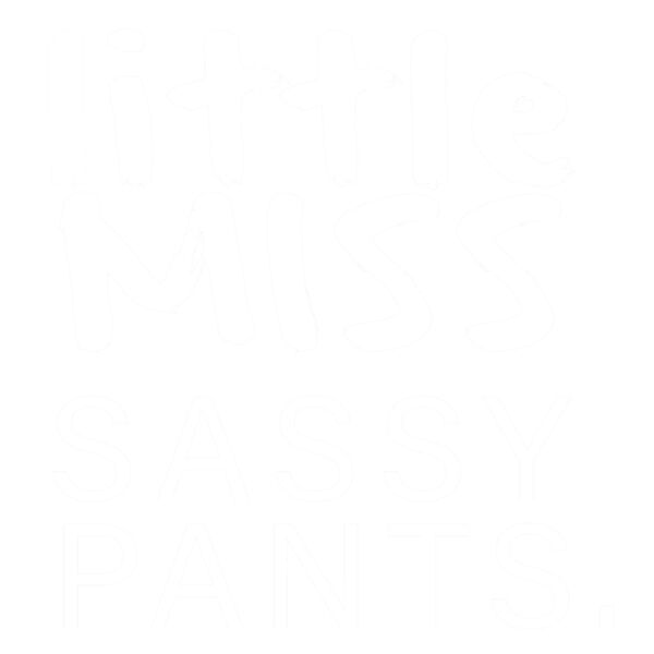 White LITTLE MISS SASSY PANTS Thumbnail